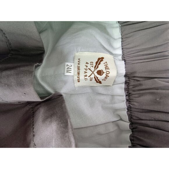 The Oaks Apparel Red & Gray Plaid Shirt With Gray Pants Set 24 months NWT - Picture 8 of 9